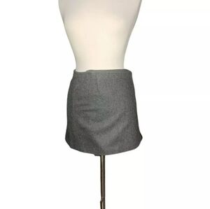 Express World Brand 3/4 Mini Skirt Gray Wrap Wool Blend. Dimensions wais…